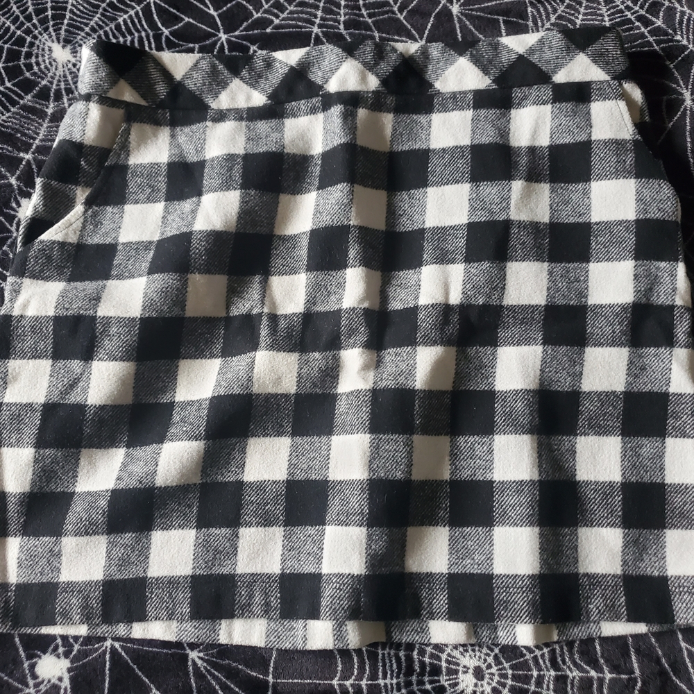 JOE BOXER GINGHAM MINI SKIRT